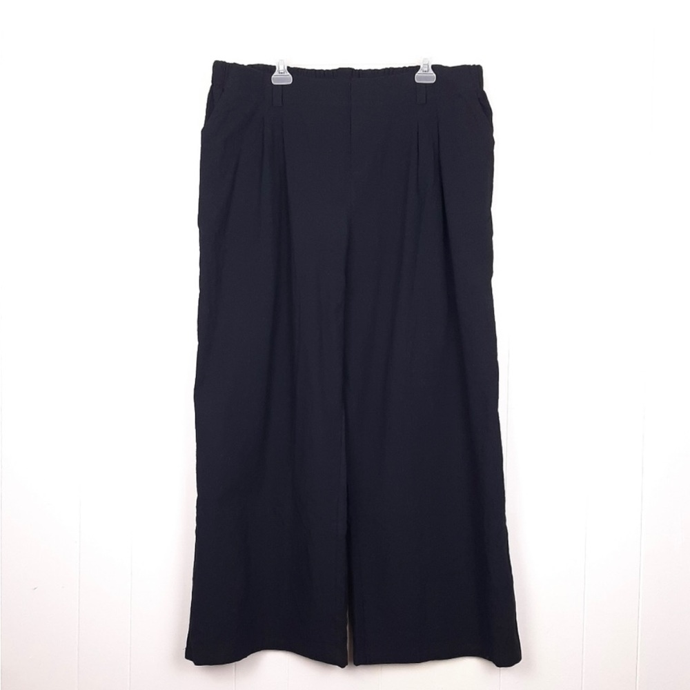 Halara High Waisted Plicated Side Pocket Wide Leg Flowy Palazzo Casual Pants new